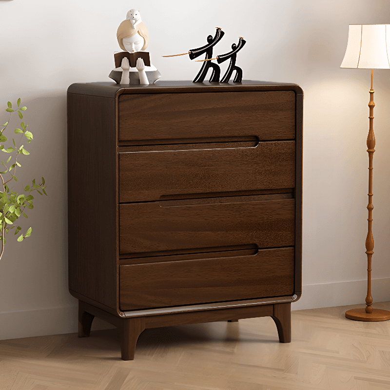 Trendy Walnut Wood Lingerie Chest/Double Dresser with 5/4/6 Drawers Vertical/Horizontal