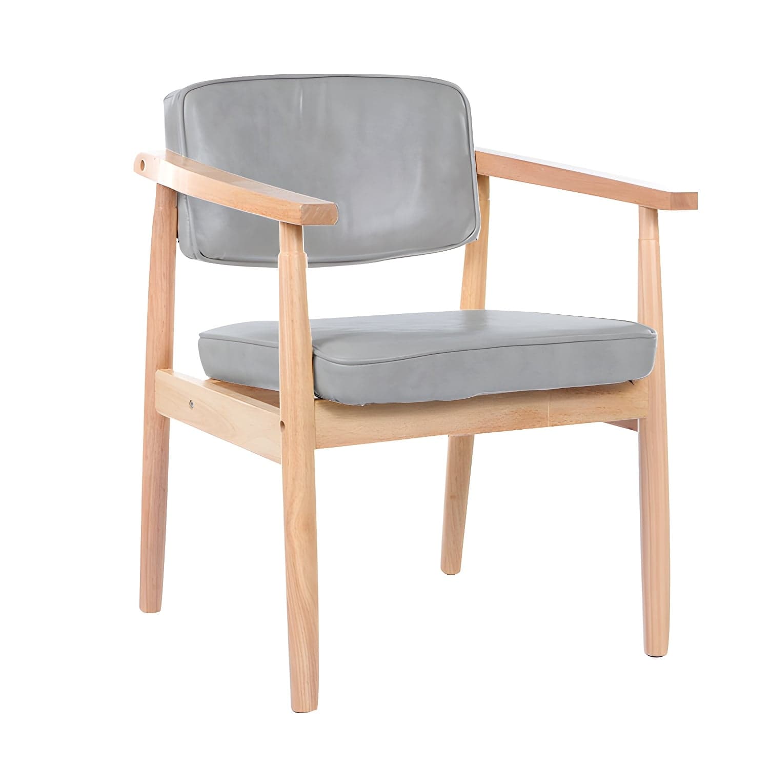 Modern Wood Dining Arm Chair Open Back Single Dining Side Chair for Home Use - image 11
