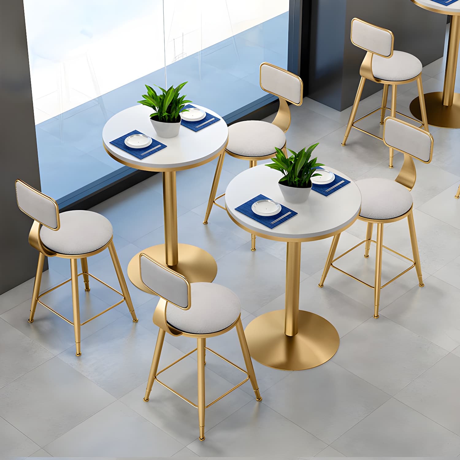 Tulip Base Dining Table Marble Gold Base Traditional Luxury Dining Table - image 5