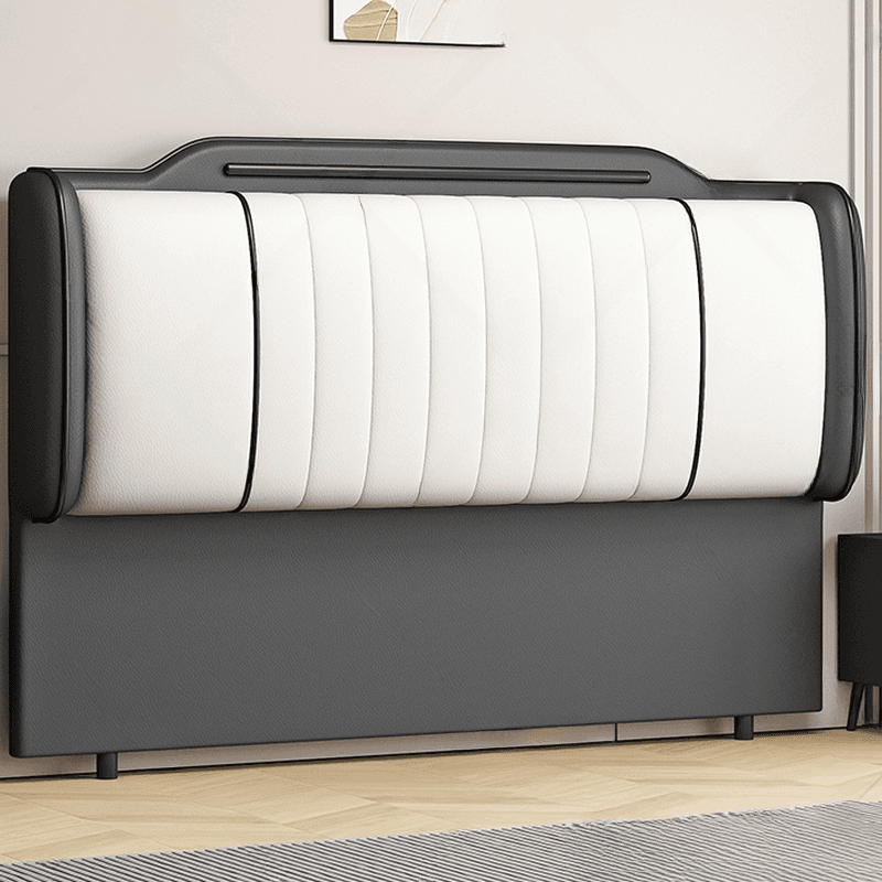 Simplistic Style Wingback Headboard with Camelback Shape in Pine Wood, No Distressing, Available in King/Queen/Full Sizes, Featuring Sponge Upholstery and Standard Height - image 18