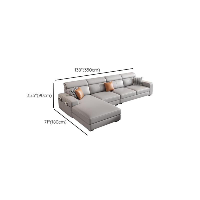 L-Shape/Straight Sofa/Sofa Chaise with USB Port, Left/Horizontal Orientation - image 21