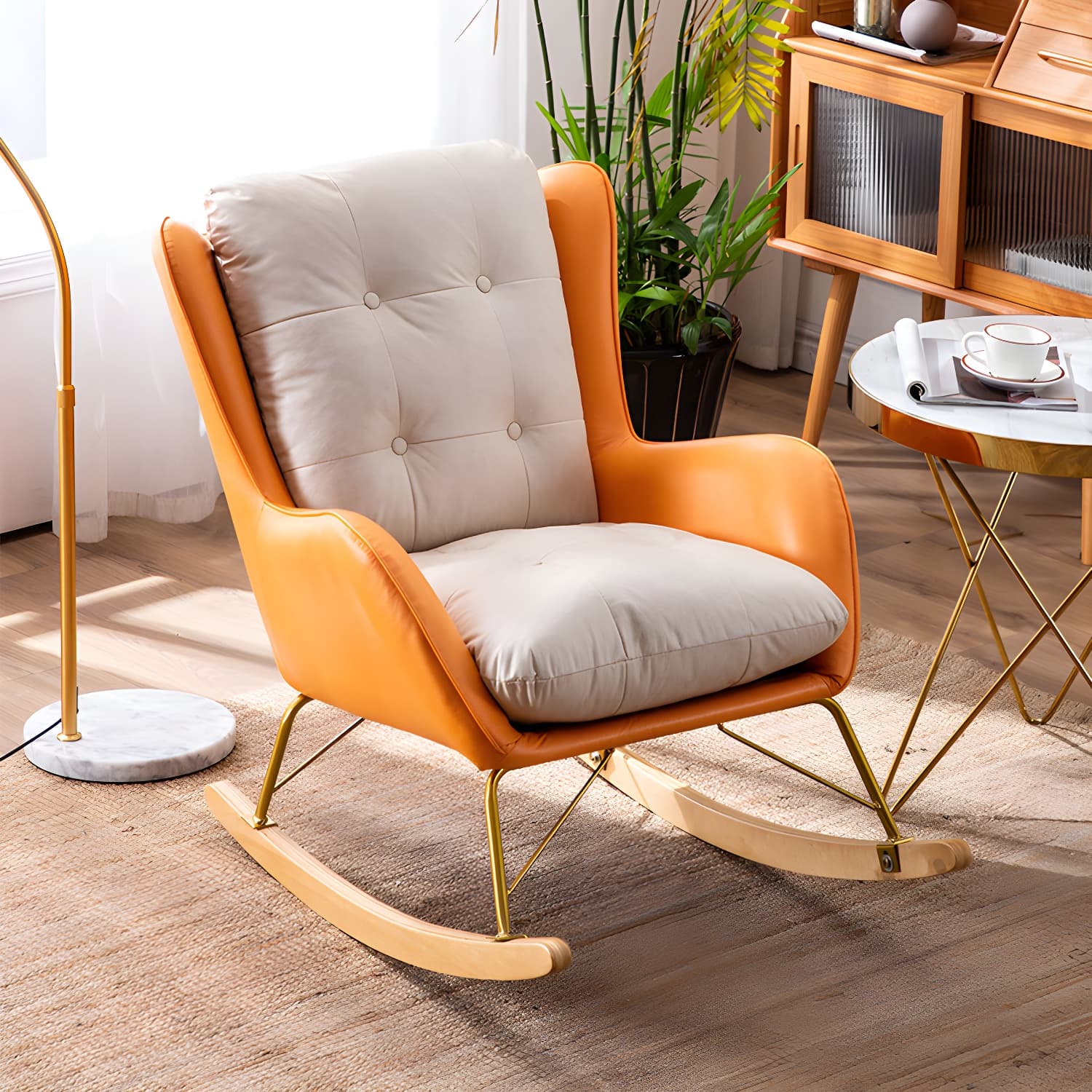 Modern Style Lounge Leisure Rocking Chair Home Lazy Sofa Chair - image 11