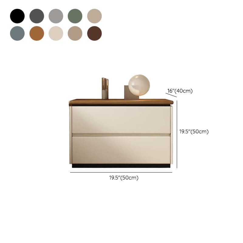 Modish 2 Tiers Drawer Storage Bedside Table with Laminate Countertop - image 38