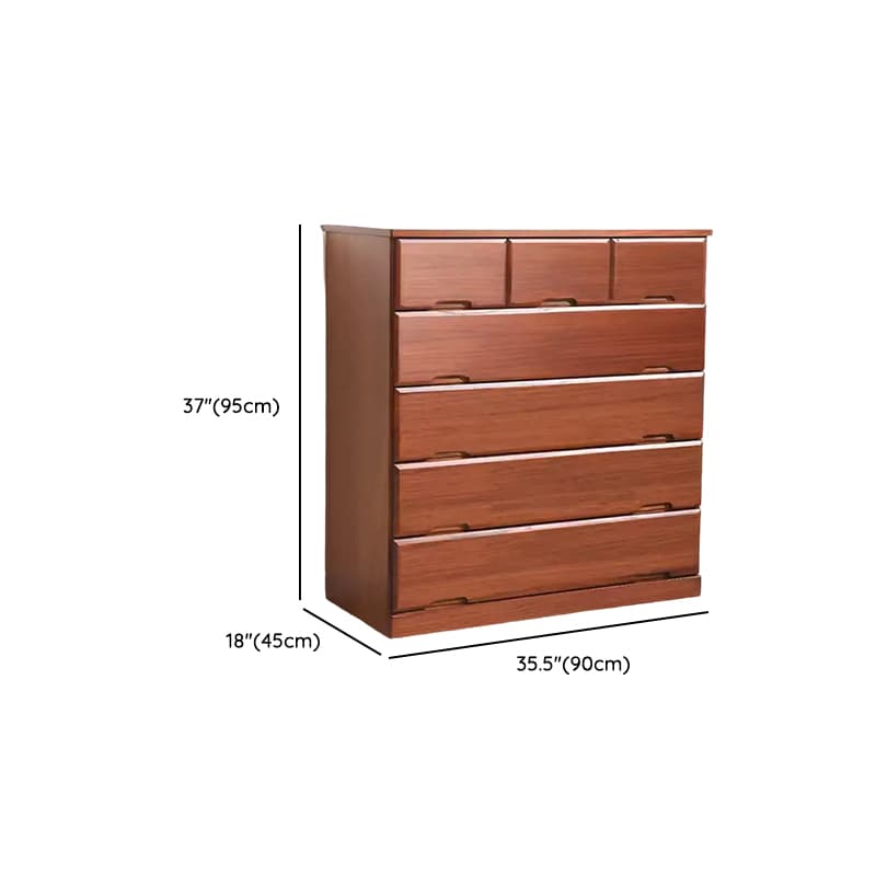 Sepia Minimalist Raw Wood Lingerie Chest/Dresser Vanity Combo with Multiple Drawers in Vertical/Horizontal Orientation - image 14