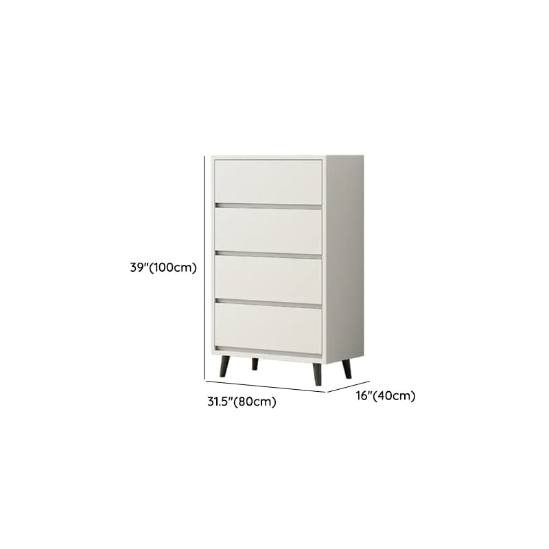 White Simple Raw Wood Console Dresser/Lingerie Chest/Bachelor Chest with 6/4/8 Drawers in Horizontal/Vertical Orientation - image 10