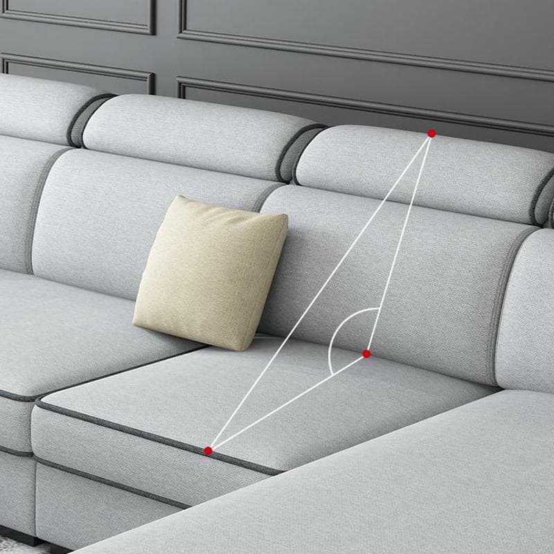 Square Arm Sectional Sofas with Adjustable Pillows and Storage - image 14