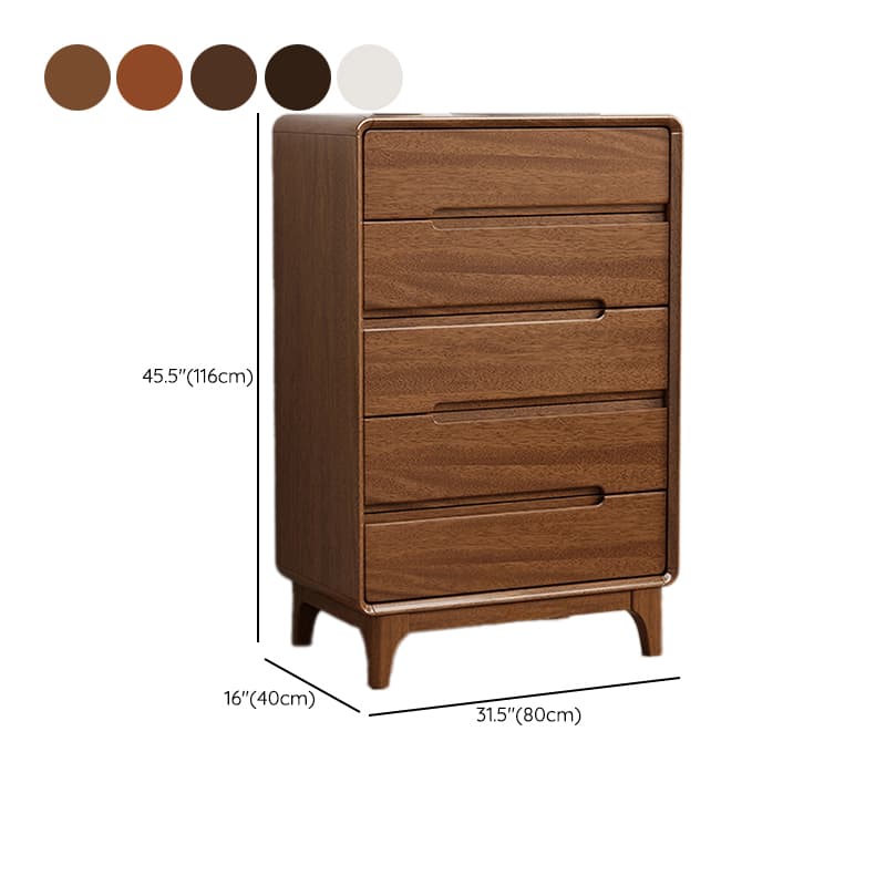 Trendy Walnut Wood Lingerie Chest/Bachelor Chest with 5/4/3 Drawers in Vertical/Horizontal Orientation - image 21