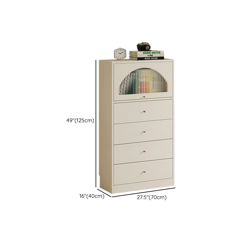 Chalk Casual Composite Wood Combo Dresser for Parlor with 6/3/5 Drawers and Hutch in Vertical Orientation - image 16