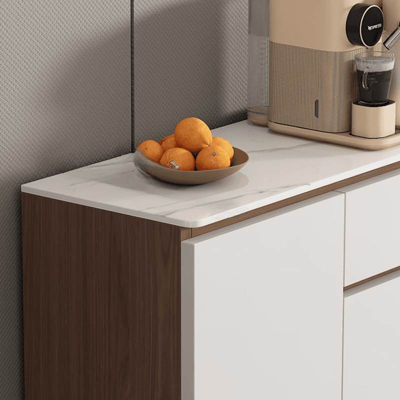 Modish Sideboard with 2 Drawers, 1 Shelf, Larder Storage, Sintered Stone Countertop, and 2/3 Doors - image 7