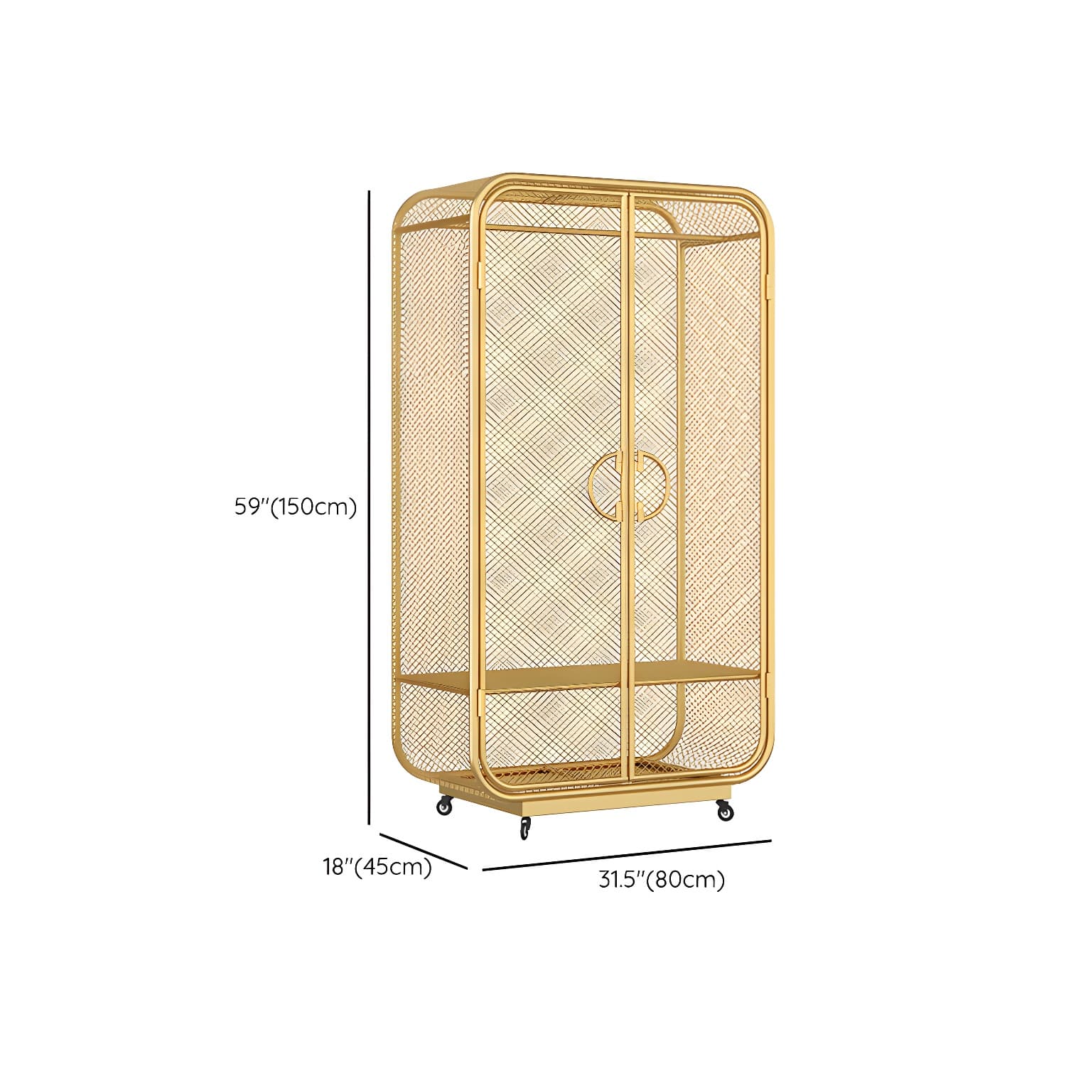 Contemporary Wardrobe Closet Metal Wardrobe Cabinet for Bedroom - image 20