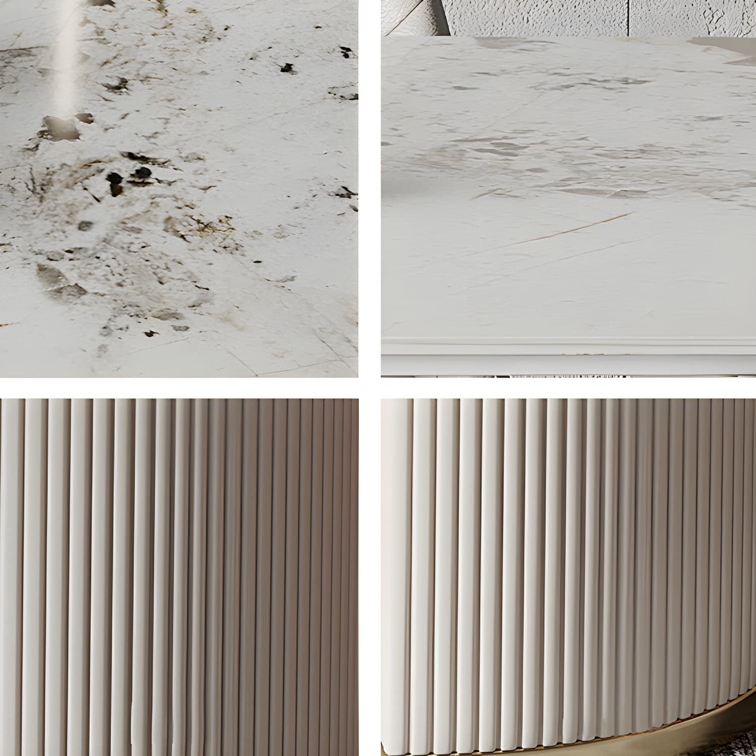 Traditional Luxury Dining Table Sintered Stone Oval Table for Home - image 8