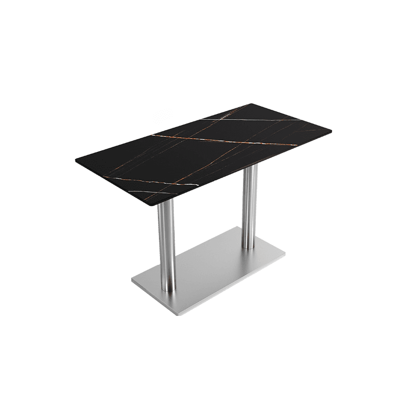 Casual Dining Table with Sintered Stone Top, Fixed Table, Scratch-shielded, for 2/4 People - image 12
