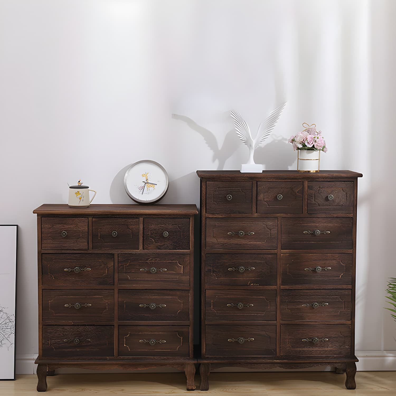 Nautical Storage Chest Bedroom Solid Wood Chest with Drawers - image 19