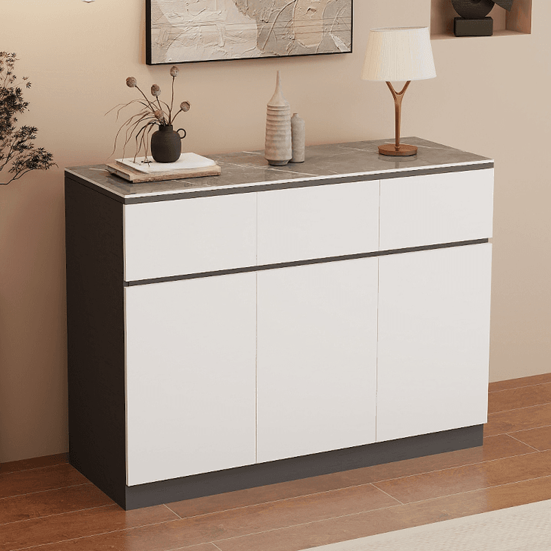 Sideboard with 4 Drawers/3 Drawers/2 Drawers, Narrow/Standard Size, Drawers Storage, Sintered Stone Countertop, Alterable Shelf, 4 Doors/3 Doors/2 Doors, and Tabletop - image 5
