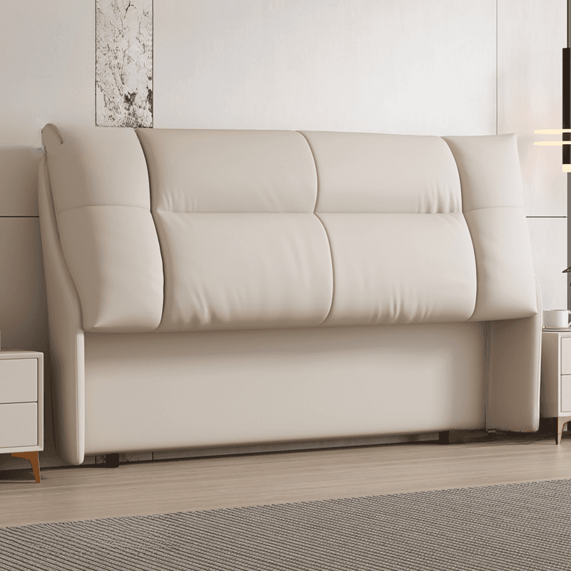Trendy Panel Headboard in Natural Wood with No Distressing, Rectangle Shape for King/Queen/Full Bed, Cotton Upholstery Fill, Standard Height - image 10