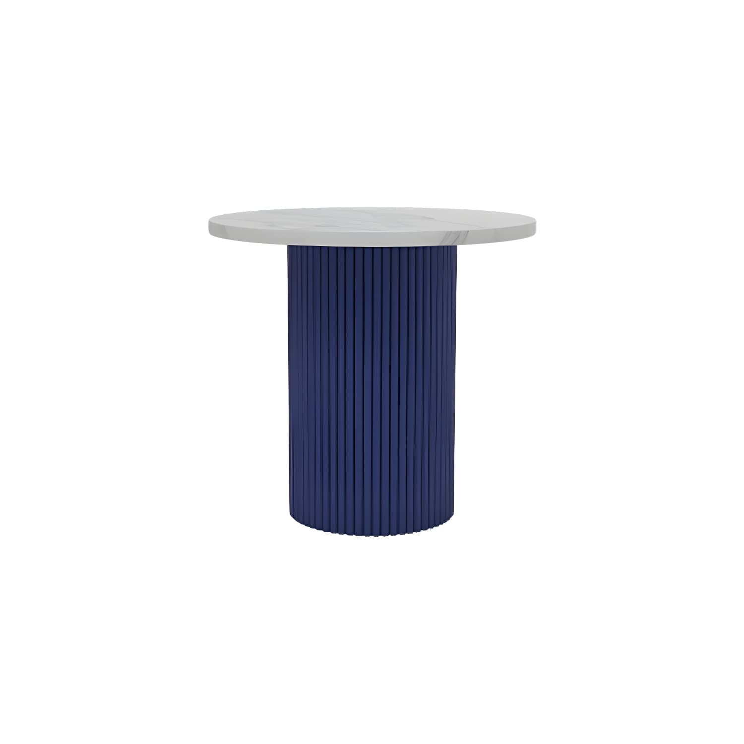 Glam Pedestal Coffee Table Wood Round Cocktail Table for Living Room