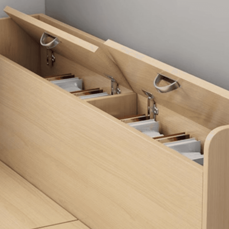 Unfinished Color Storage Panel Bed with 4 Drawers for Living Room - image 6