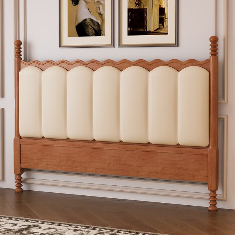 Contemporary Free-standing Standard Queen(60"W x 80"L)/Full(54"W x 75"L) Panel No Distressing With Legs in Wood and Sponge - image 5