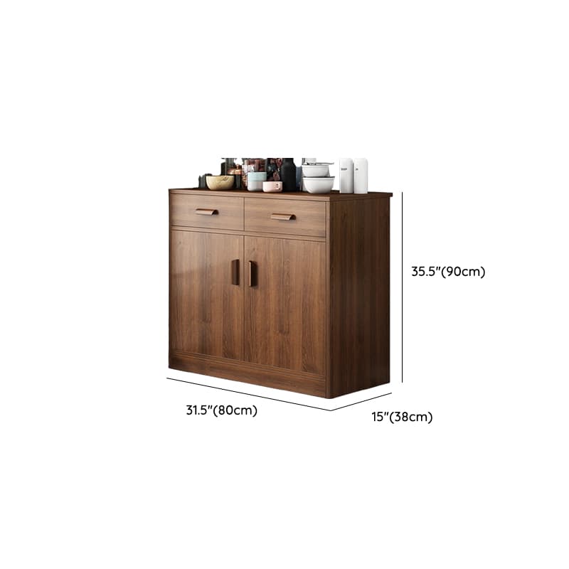 Trendy Narrow Kitchen Cabinet Base with Multiple Drawers and Doors, 2/3 Interior Shelves, Compartment Storage, and Lumber Countertop - image 21