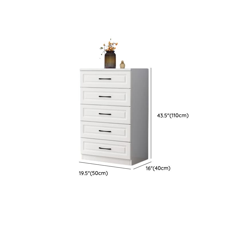 Simple Vertical/Horizontal Chalk Bachelor Chest in Wood with 3 Drawers/5 Drawers/6 Drawers - image 26