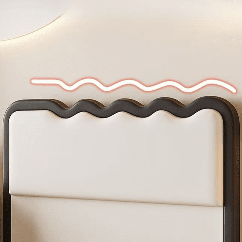 Modish Style Panel Headboard with No Distressing in Timber for King/Queen/Full Bed, Featuring Sponge Upholstery Fill, Free-standing Installation, and Standard Height - image 10