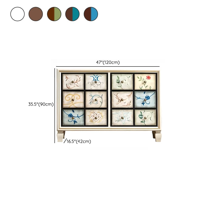 Modern Simple Style 3 Tiers/5 Tiers/4 Tiers Bachelor Chest/Console Dresser/Semainier in Solid+Manufactured Wood, Dyed Finish - image 20
