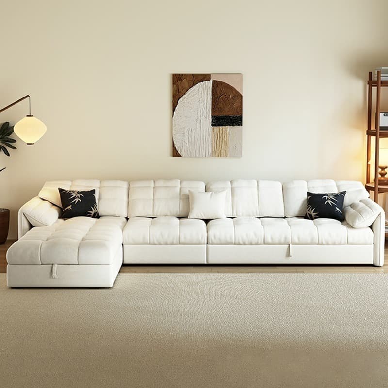 L-Shape/Straight Expandable Tufted Left Hand Facing/Horizontal Sofa Recliner/Sofa Couch with Concealed Support & Hidden Storage - image 4