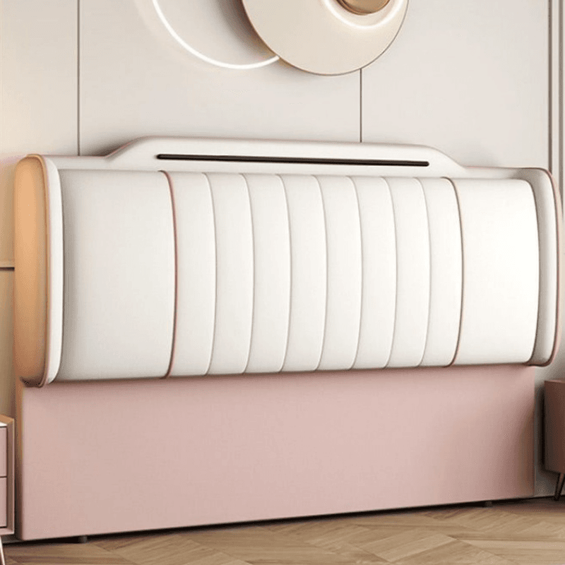 Modish No Distressing Timber Panel Headboard with Rectangle Shape for Full Bed, Featuring Sponge Upholstery and Standard Height - image 10
