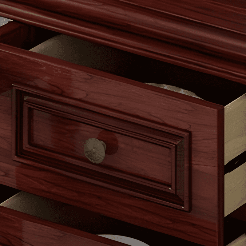 Unattached Microwave Storage Cabinet with Wine Storage Unit - image 8