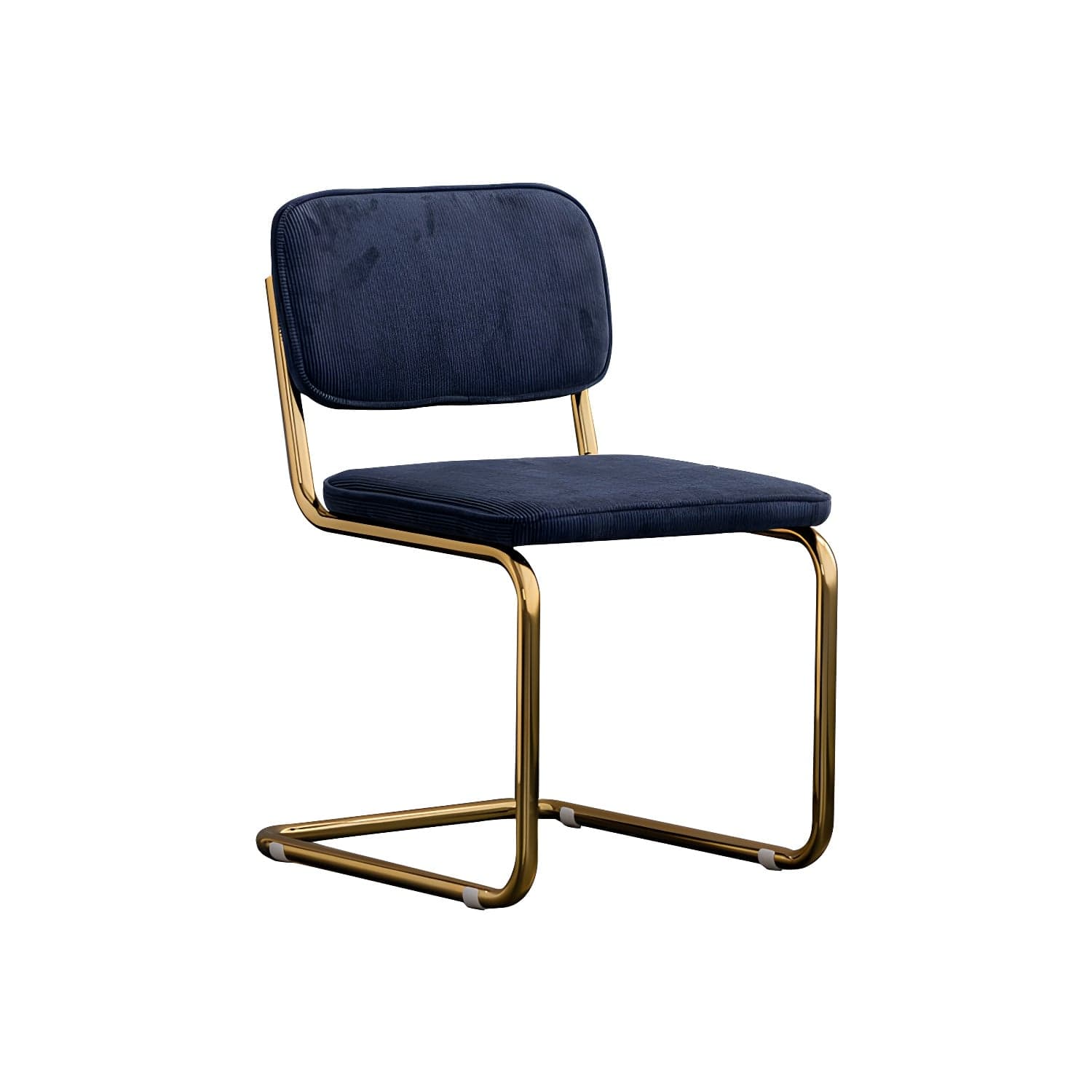 Contemporary Style Dining Chairs Armless Open Back Chairs with Metal Legs - image 5