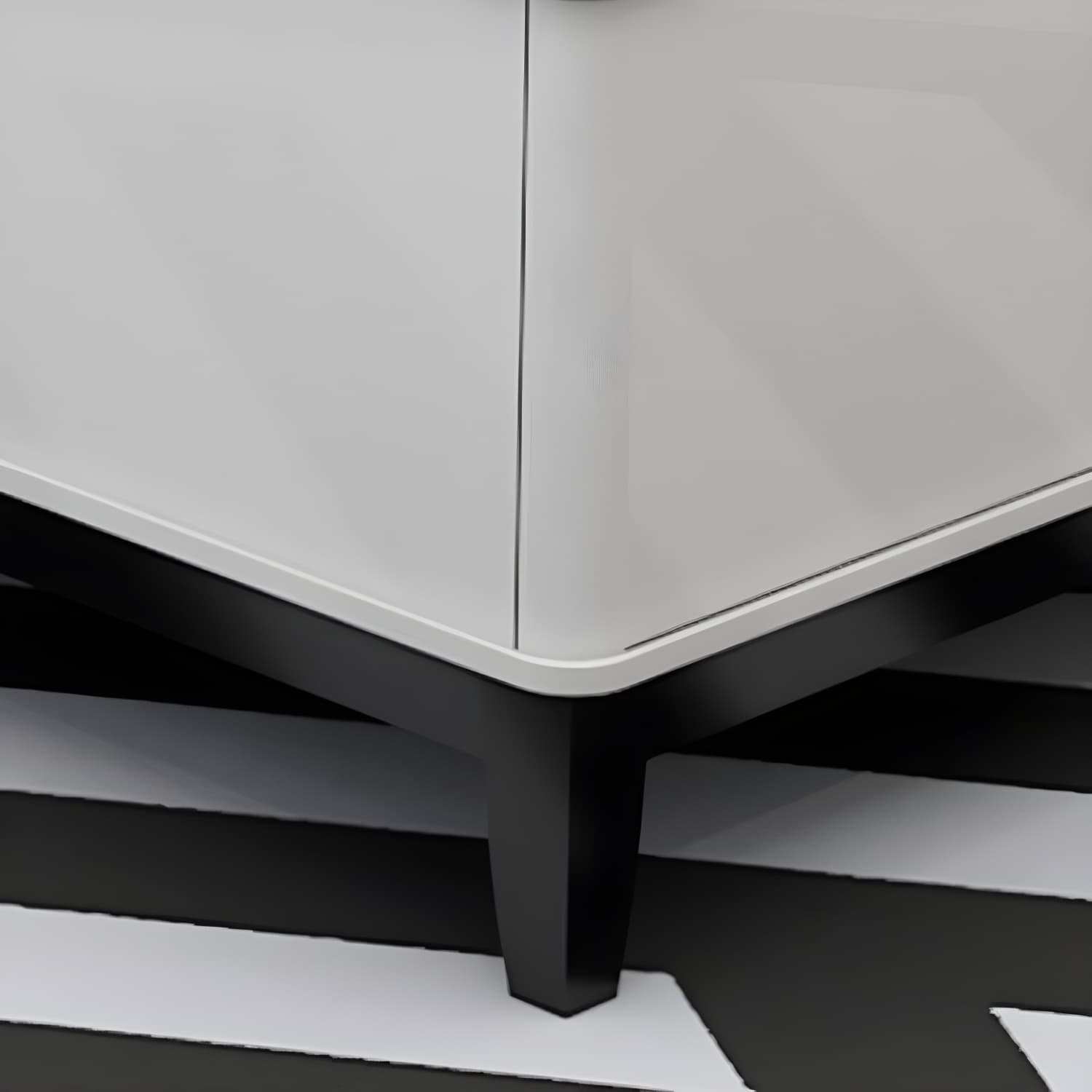 17.7 " Tall Contemporary Wood 4 Legs Glass/slate Rectangular Top Coffee Table with Drawers - image 12