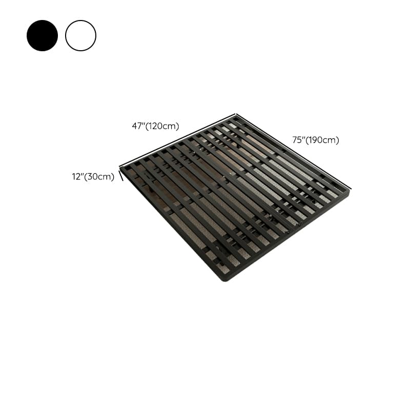 Modern Iron Open-Frame Bed with Solid Color, Metal Slats, and Legs Included - image 17