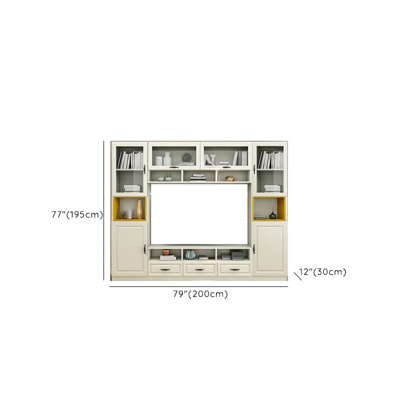 Parlor Entertainment Center with Hutch & 2 Bookcases, Entertainment Center with Bridge & Gate - image 27