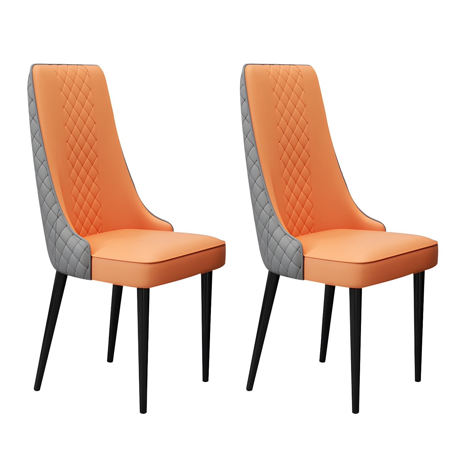 Glam Style Side Chair Leather Parsons Indoor Dining Chair for Living Room - image 9