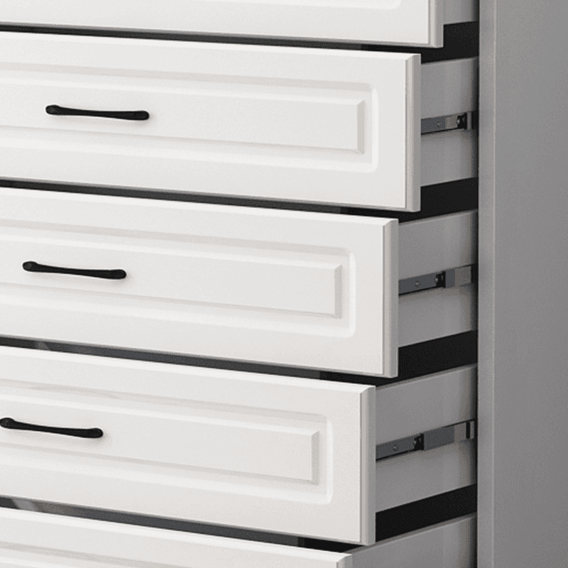 Simple Vertical/Horizontal Chalk Bachelor Chest in Wood with 3 Drawers/5 Drawers/6 Drawers - image 6