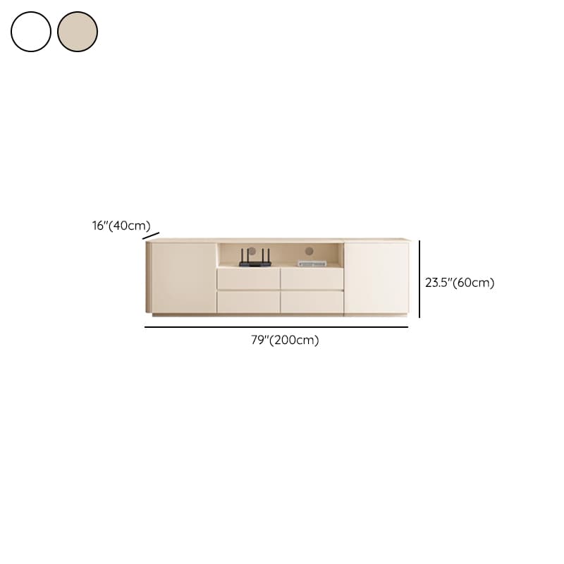 Modern Rectangle TV Stand with 4-Door/2-Door & 3 Tiers Living Room - image 16