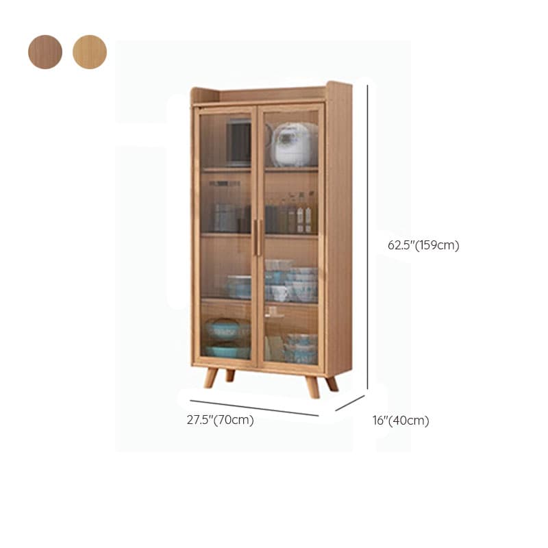 Scandinavian Style Narrow Wood Cabinet 40 cm Buffet & Sideboard Without Drawers Server - image 26