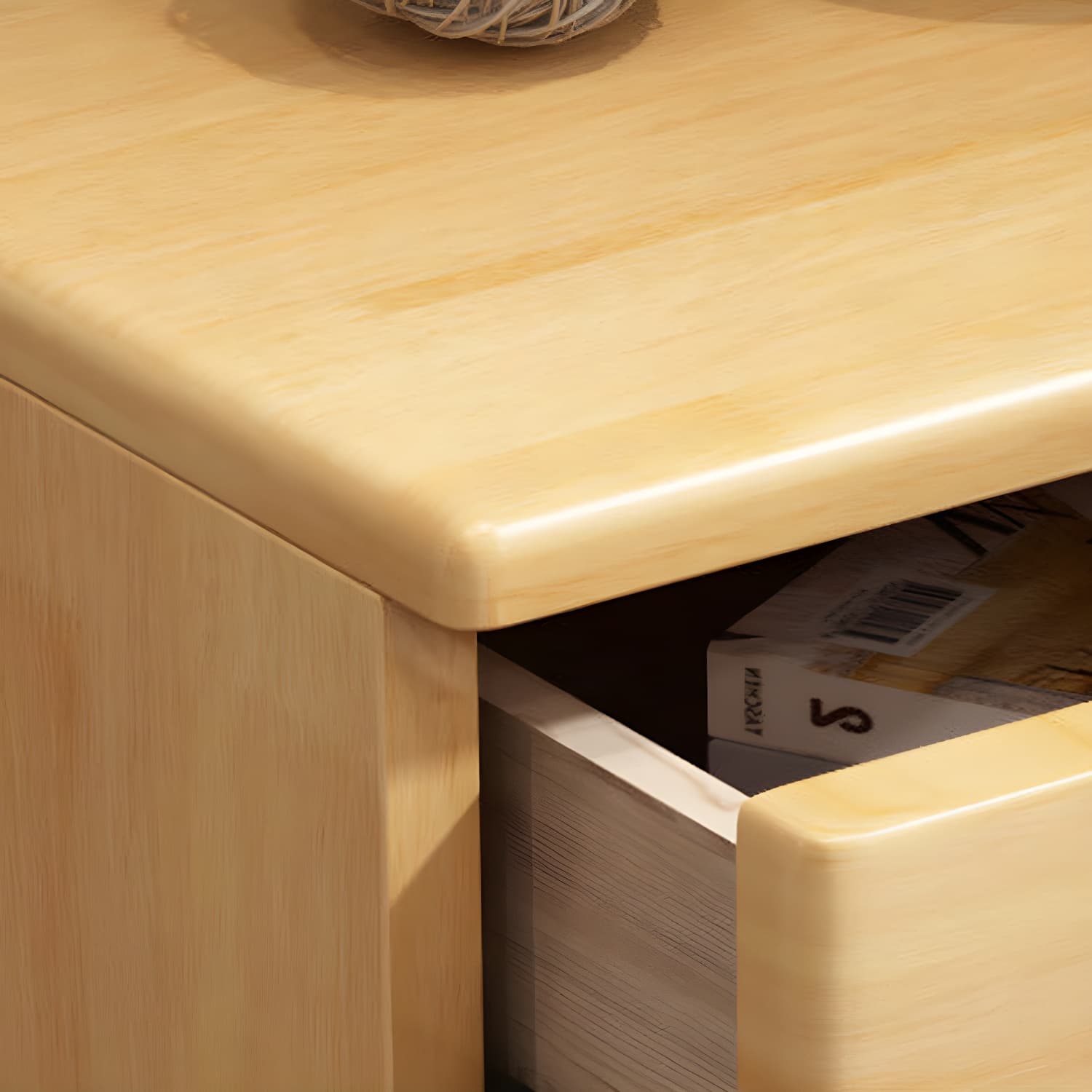 3 Drawers Contemporary Accent Table Nightstand Antique Finish Nightstand - image 10
