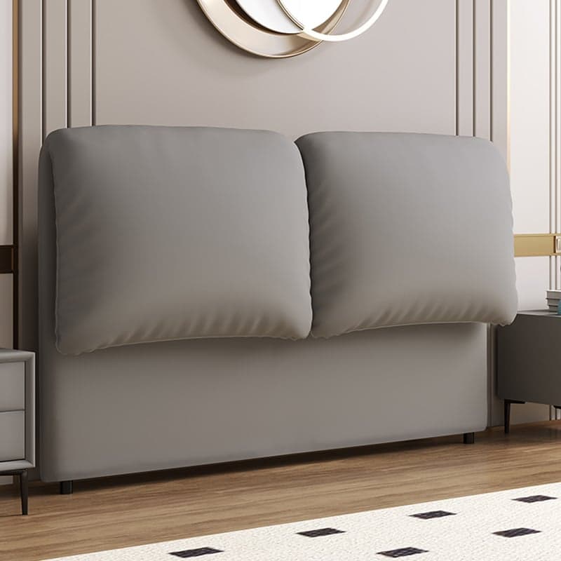 Modish Style Panel Headboard in Pine Wood with No Distressing, Rectangle Shape for Twin/Full/King Bed, Cotton Upholstery Fill, Standard Height - image 4