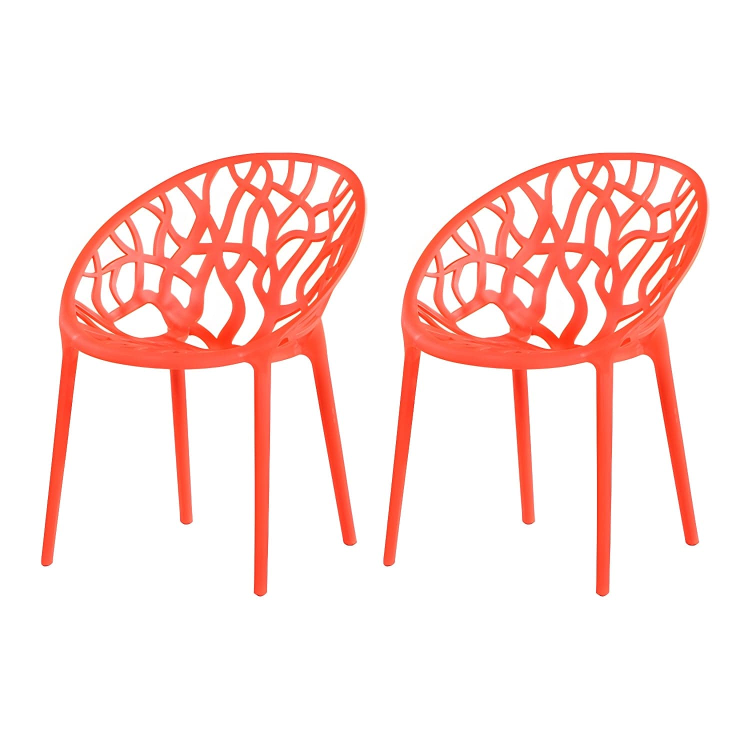 Contemporary Plastic Dining Room Chairs Armless Open Back Dining Side Chair for Restaurant - image 6