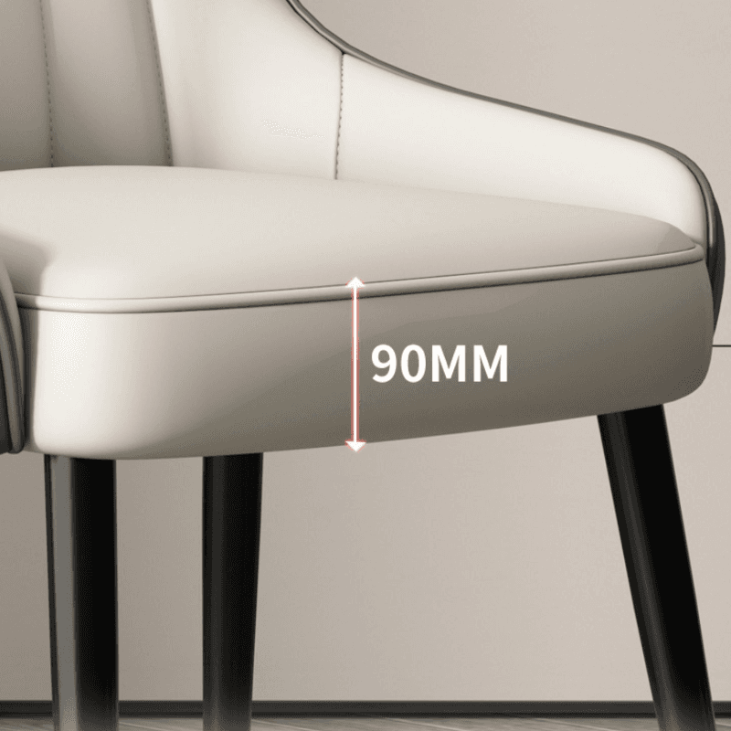 Secure Gilded Framed Armless Chair with Foot Pads for Dinette - image 22