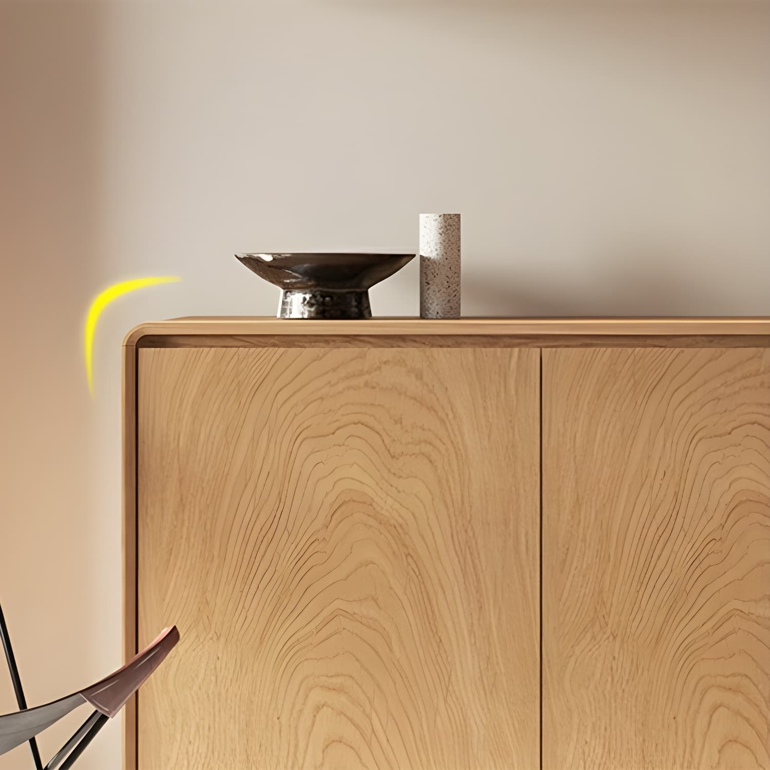 Scandinavian Wood Sideboard with 3 Drawers and 2 Doors, Overall Width 40cm, Overall Height 80cm - image 12