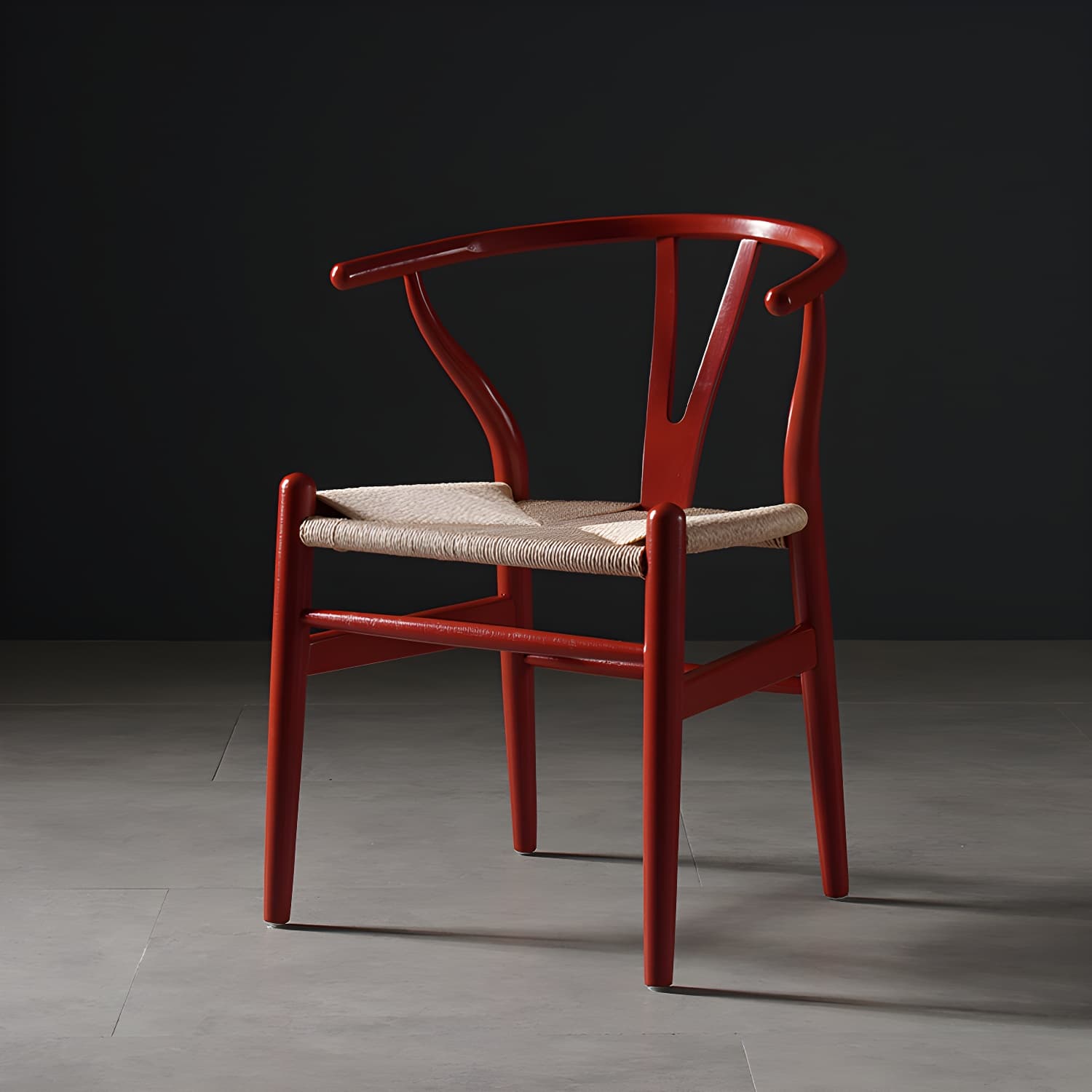 Scandinavian Style Wood Dining Chair Dining Room Wishbone Chair with Arm - image 4
