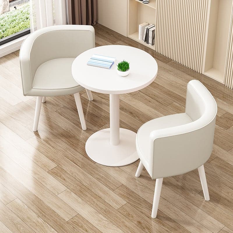 Modern Simple Style Recycled Wood Dining Table Set for 2 - image 4