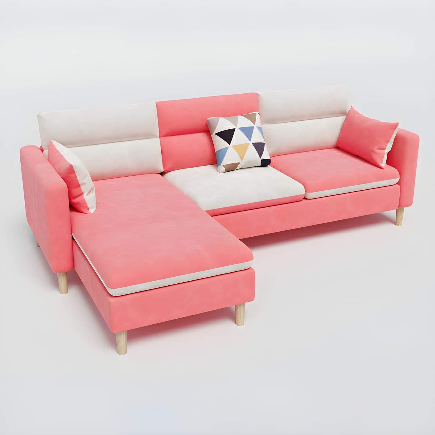 Comfortable Modern L-Shaped Reversible Sectional Sofa Chaise in Small Size - image 9
