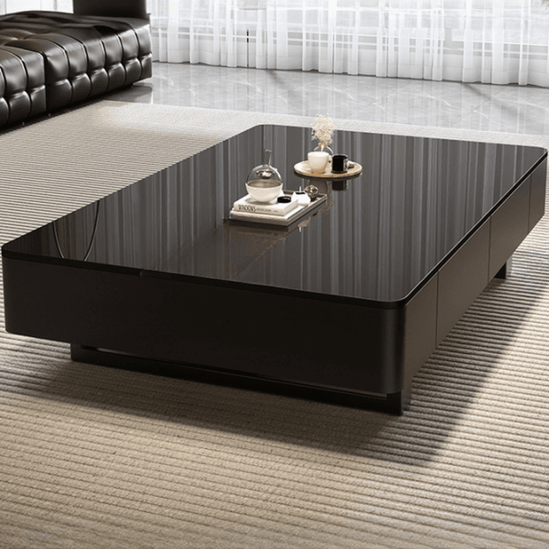 Rectangular Sledging Side Table with 2 Drawers