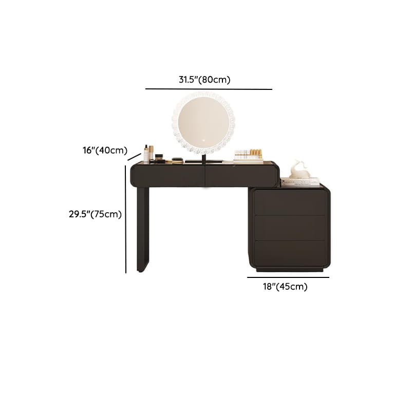 Vanity Set in Matte Black with Lighting and Scalable Features - image 14