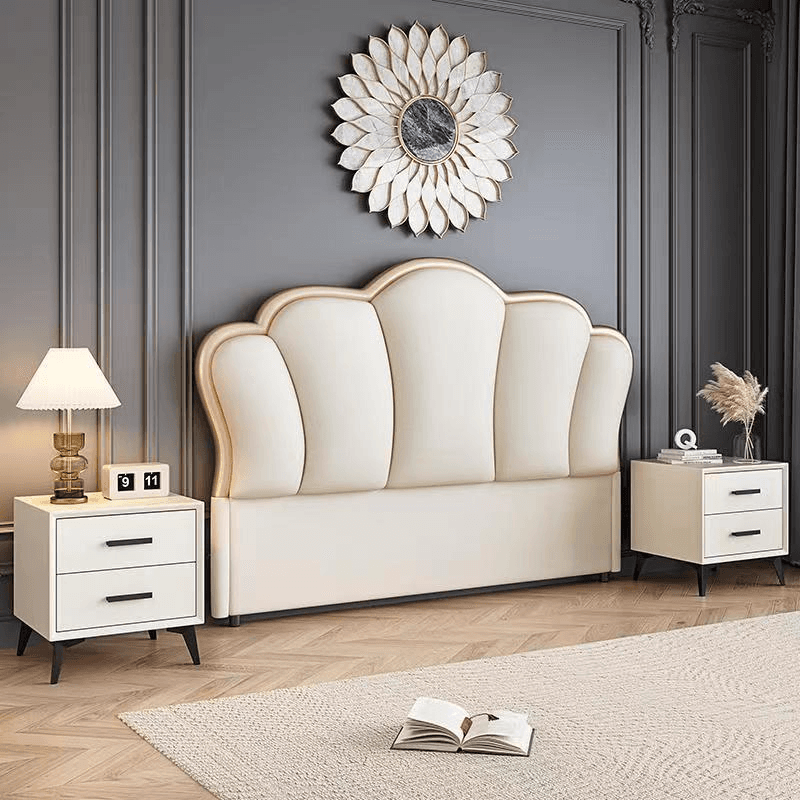 Contemporary Free-standing Standard Full(54"W x 75"L)/Twin(38"W x 75"L) Portman Panel No Distressing With Legs in Wood