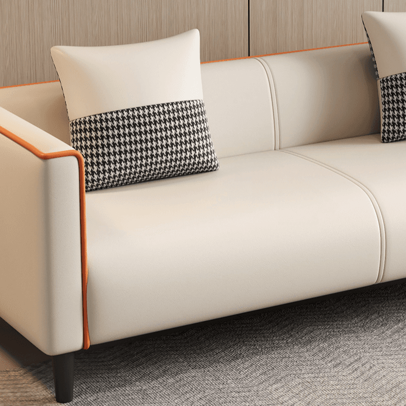 Versatile Standard Sofa/Loveseat/Single Sofa in Synthetic Leather with Dark Blue/Sage/Amber Color and Arm - image 12