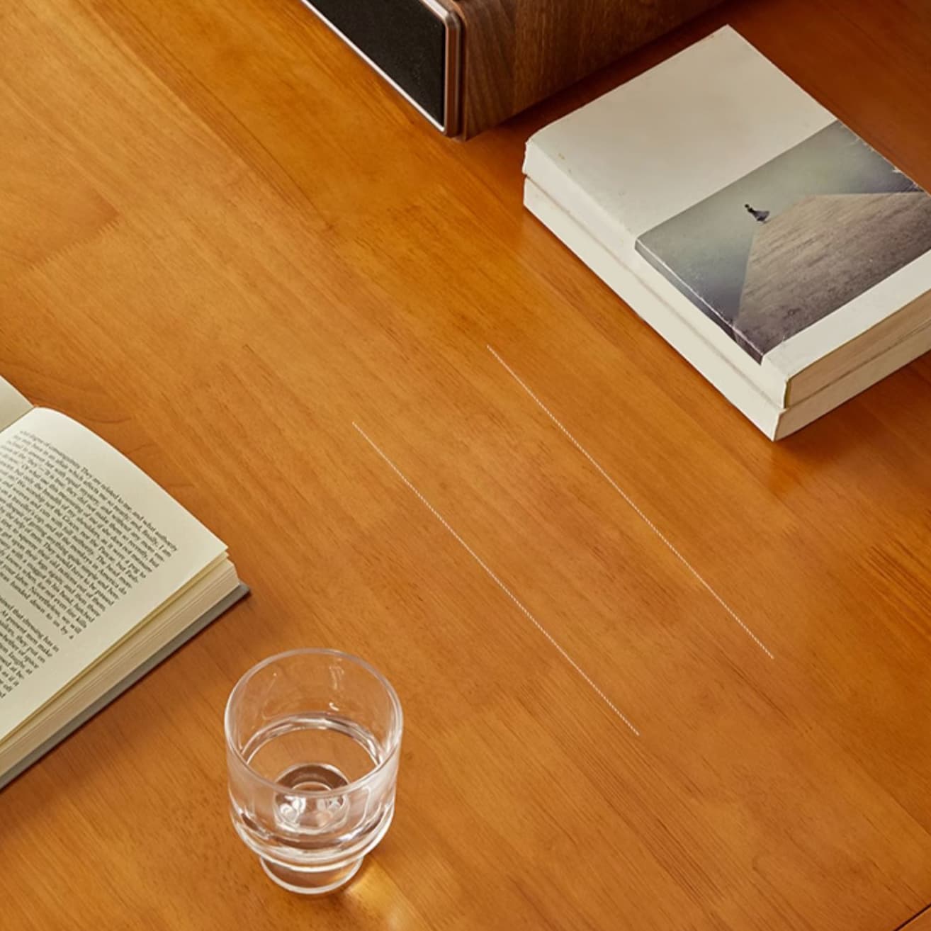 Round Wood Scandinavian Design Dining Table with Self-Storing Leaf and Extension Feature - image 8